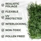 Artificial Plant Wall Panels Realistic Indoor / Outdoor 50cm x 50cm