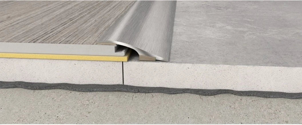 DOOR THRESHOLD BRUSHED ANODISED ALUMINIUM FLOOR BAR EDGE TRIM RAMP - 93 cm long