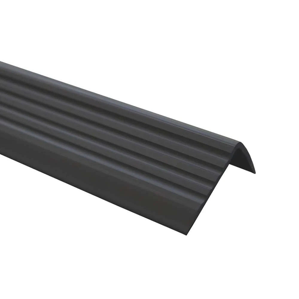 Black Stair Nosing 1.2m 735-ND Anti Slip 40x25mm Flexible Self-Adhesive Trim