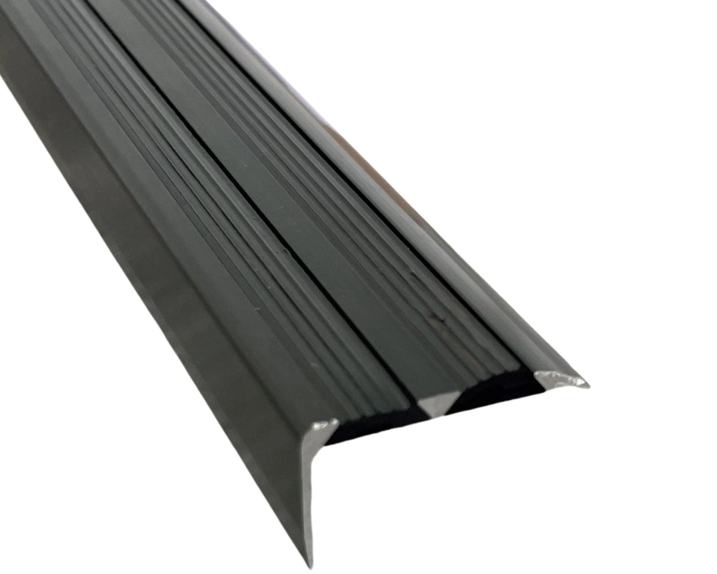 Aluminium Stair Nosing Edge Trim Step Nose Edging Carpet - Black