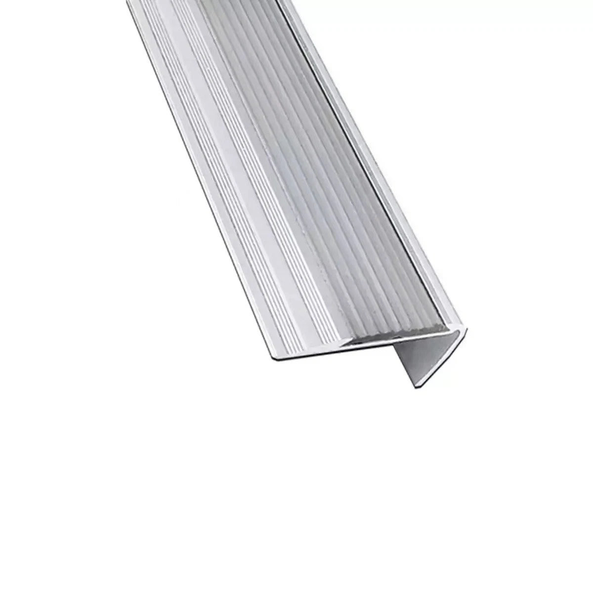 Stair Nosing Anodised Aluminium Edge Trim Step Nose Edging 90cm long silver