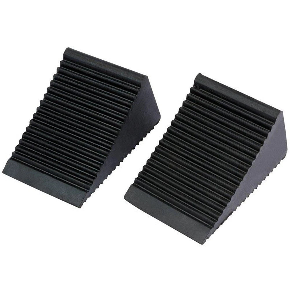 Draper Wheel Chocks Rubber X2 Caravan Car Boat Trailer Van Chock 2T 54500