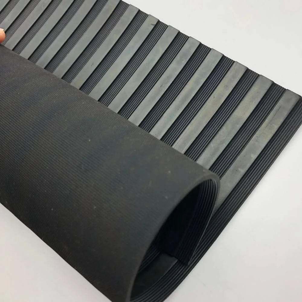 Decking anti slip/ Rubber Flooring Mat Heavy Duty strip design 1.2M wide 3mm