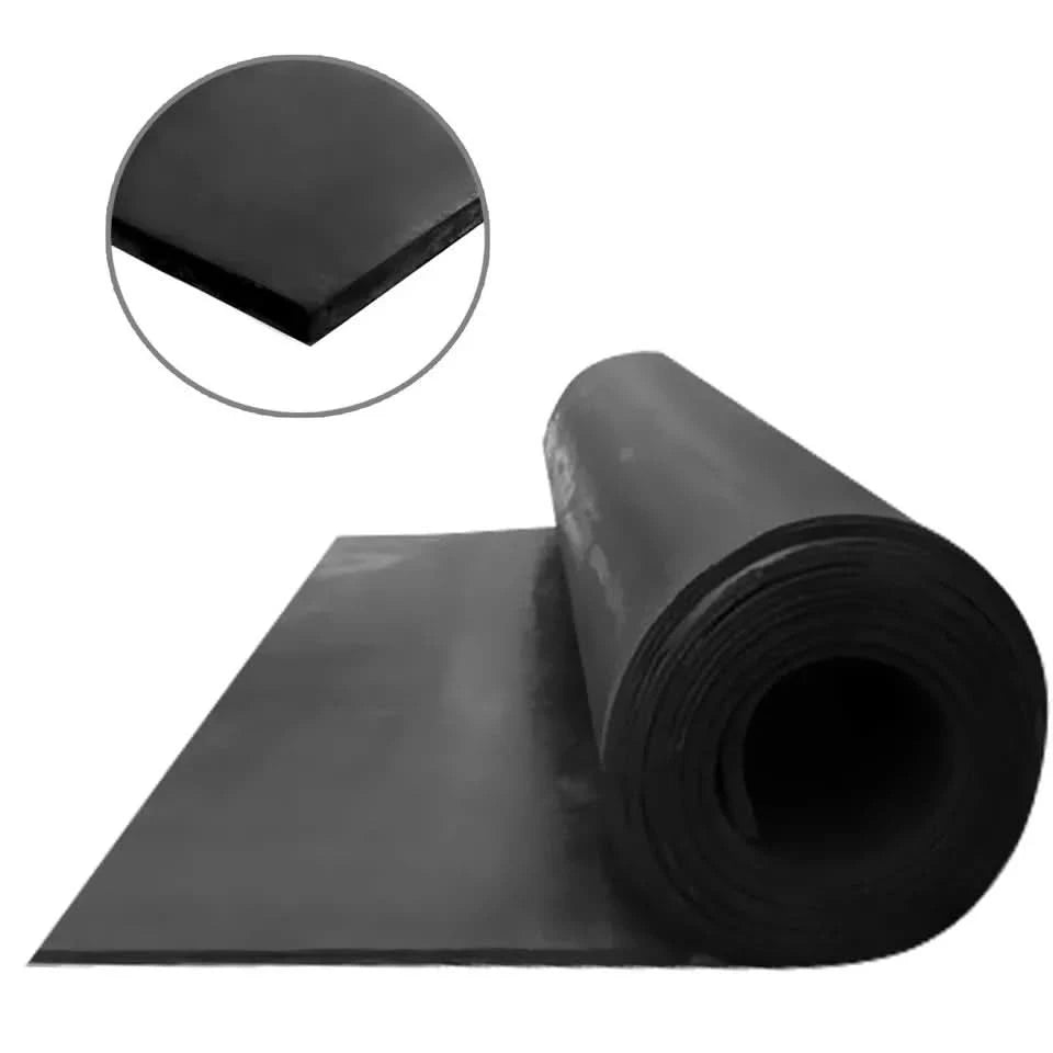 Non-Slip Rubber Sheet Garage Flooring Matting Solid Sheeting 1.2m Wide & 3mm Thick | Plain Sheet