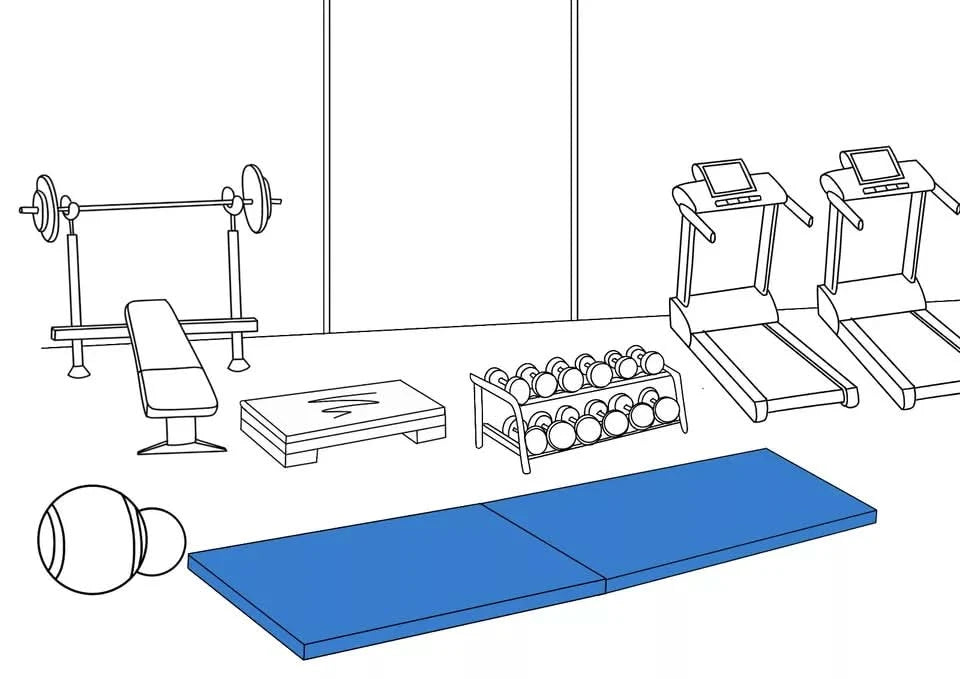 Crash Mats Landing Jumping Training Judo Wrestling Shock Absorbing | Royal Blue