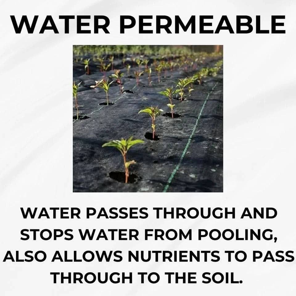 Weed Control Fabric Membrane 1m 2m 3m 4m Wide Up To 100m Long Heavy Duty 100GSM