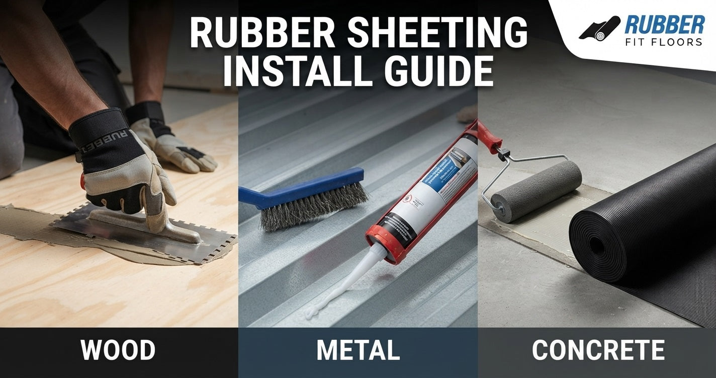 How to Fix Rubber Sheeting Securely to Wood, Metal, or Concrete