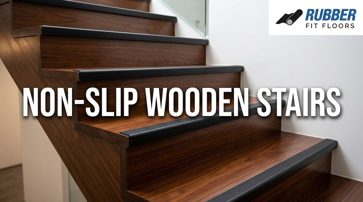 How to Make Wooden Stairs Less Slippery Without Covering the Whole Staircase