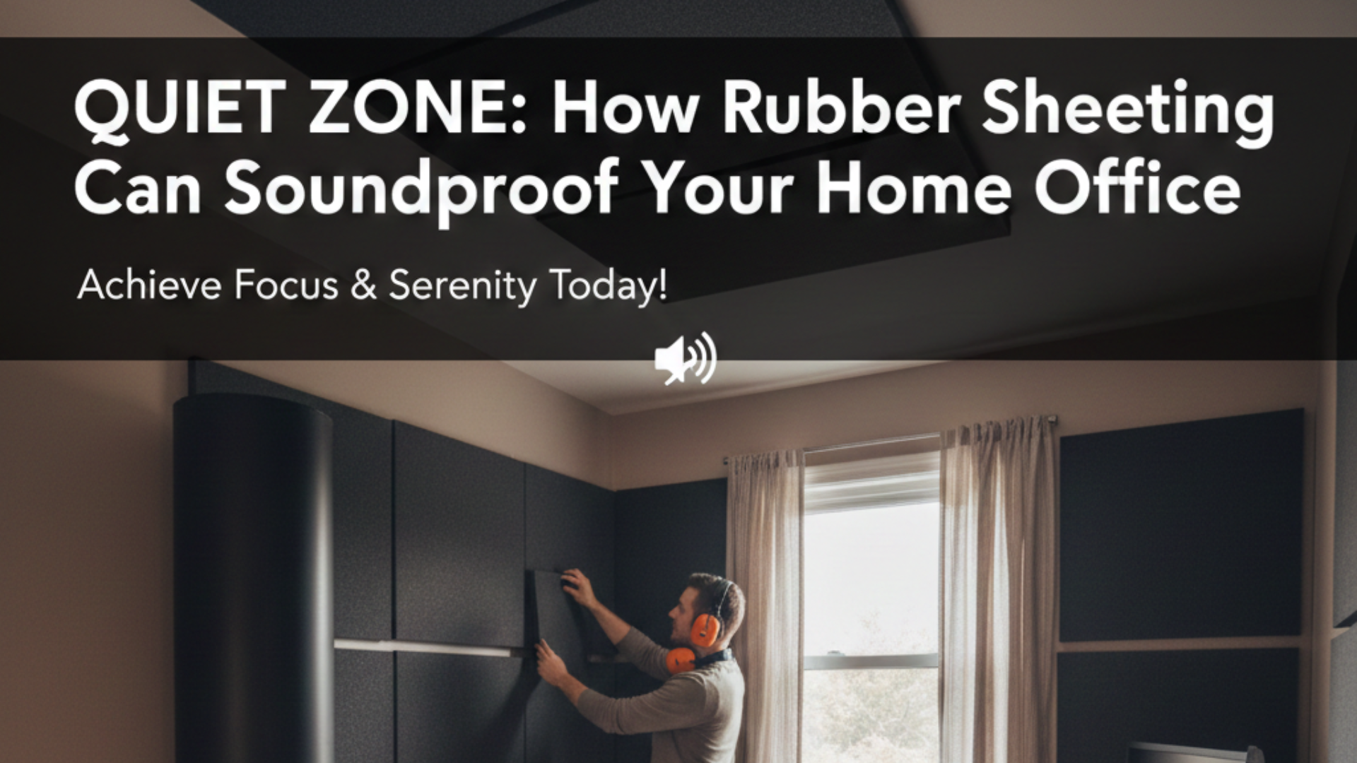 How Rubber Sheeting Can Soundproof Your Home Office – Rubber Fit Floors