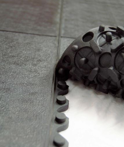 Rubber Gym Floor Tiles | 10 Mat Pack Of Heavy Duty 14mm Interlocking 900 x 900mm