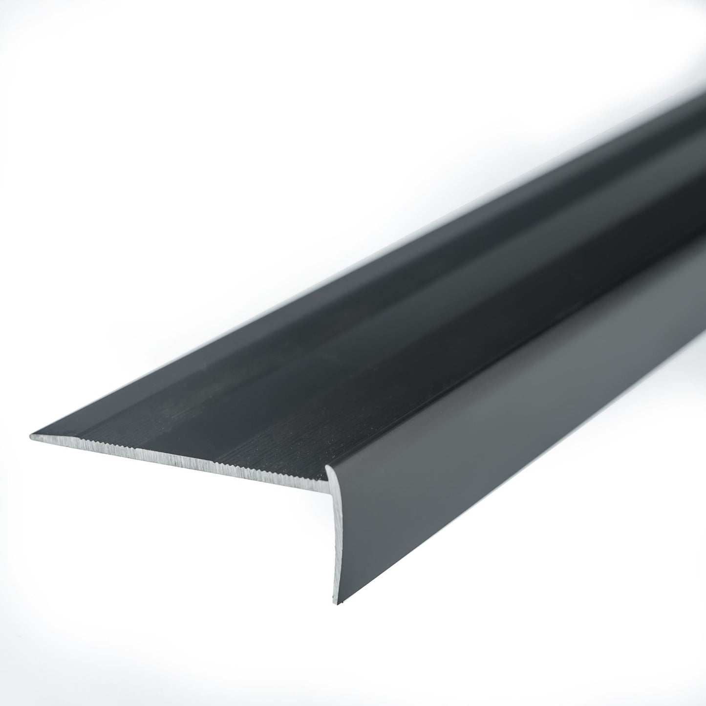 Edge Vinyl Profile Trim LVT C25 900x44mm Anodised Aluminium Stair Nosing