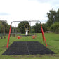 12 x Rubber Playground Swings Safety Mats | 22mm Grass Matting