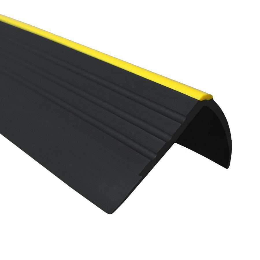 Rubber Stair Nosing Edge Trim Anti Slip Angle Photoluminescent Edging 40x40mm
