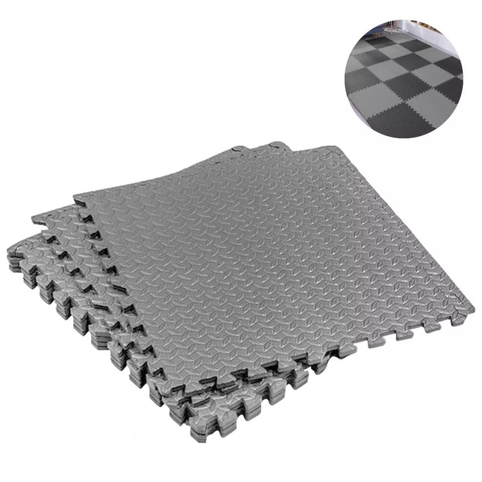 EVA Interlocking Soft Foam Gym Flooring Mat | Yoga Tiles
