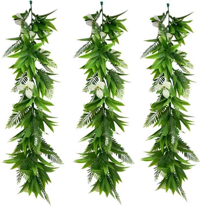 Artificial Hanging Plants Vines Leaves-Pack of 3 -60cm Long- Hawaii