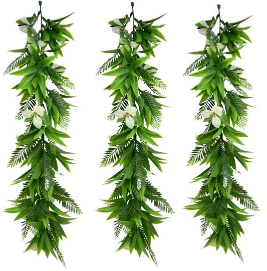 Artificial Hanging Plants Vines Leaves-Pack of 3 -60cm Long- Hawaii