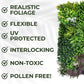 Artificial Plant Wall Panels Realistic Indoor / Outdoor Large 1m x 1m Wordsworth
