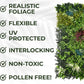 Artificial Plant Wall Panels Realistic Indoor/Outdoor-50CM X 100CM - Glade Bloom