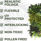 Artificial Wall Panel Realistic Plant Flower - 50cm x 50cm - Indoor / Outdoor