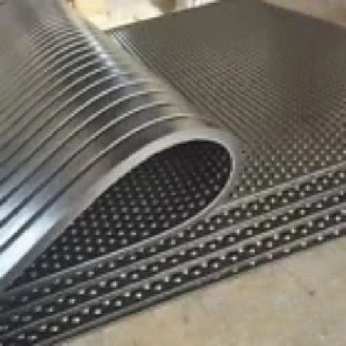 Rubber Floor Gym mats, Commercial Flooring 12mm(6ftx4ft) Foot Bubble Top