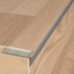 Edge Vinyl Profile Trim LVT C25 900x44mm Anodised Aluminium Stair Nosing