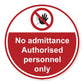No admittance Floor Markers, Anti-Slip Vinyl Factory Hazard Safety Signs