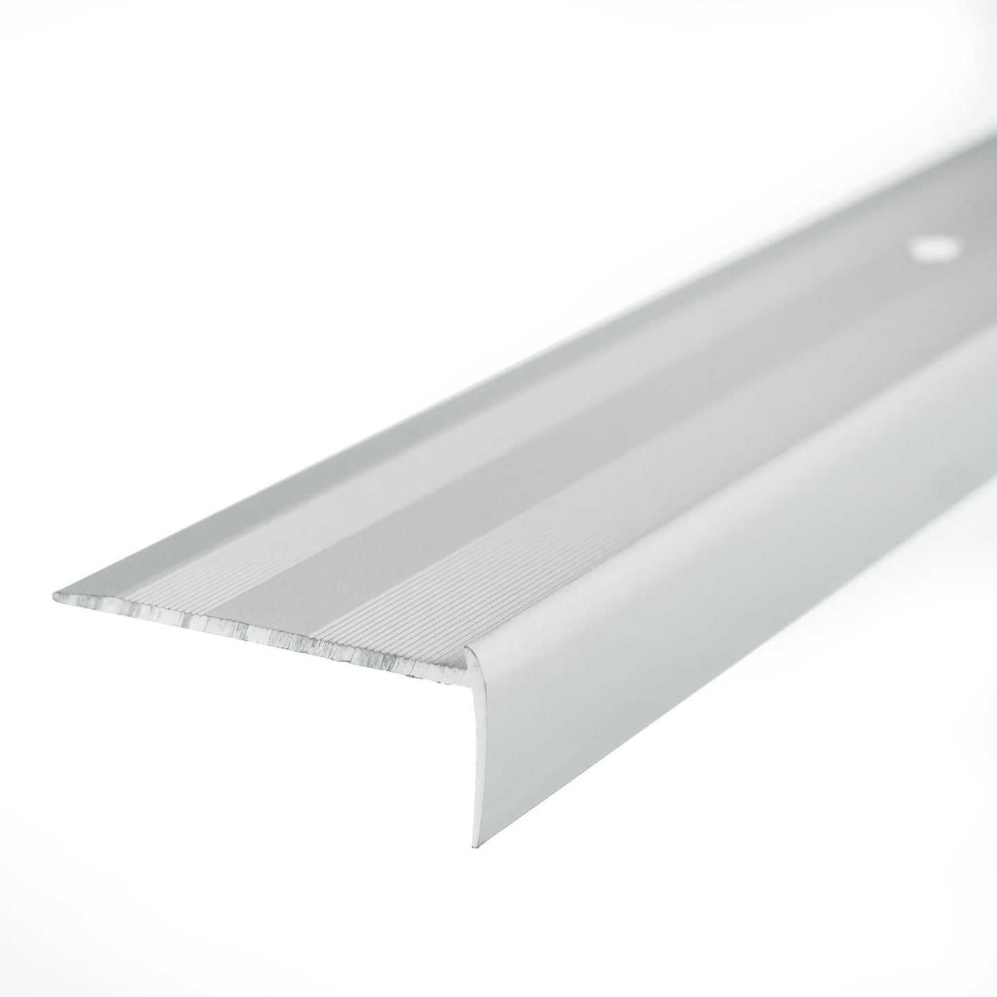 Edge Vinyl Profile Trim LVT C25 900x44mm Anodised Aluminium Stair Nosing