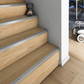 Anodised Aluminium Stair Nosing Anti Slip Edge Trim 30x30mm / 0.9m (35.43")