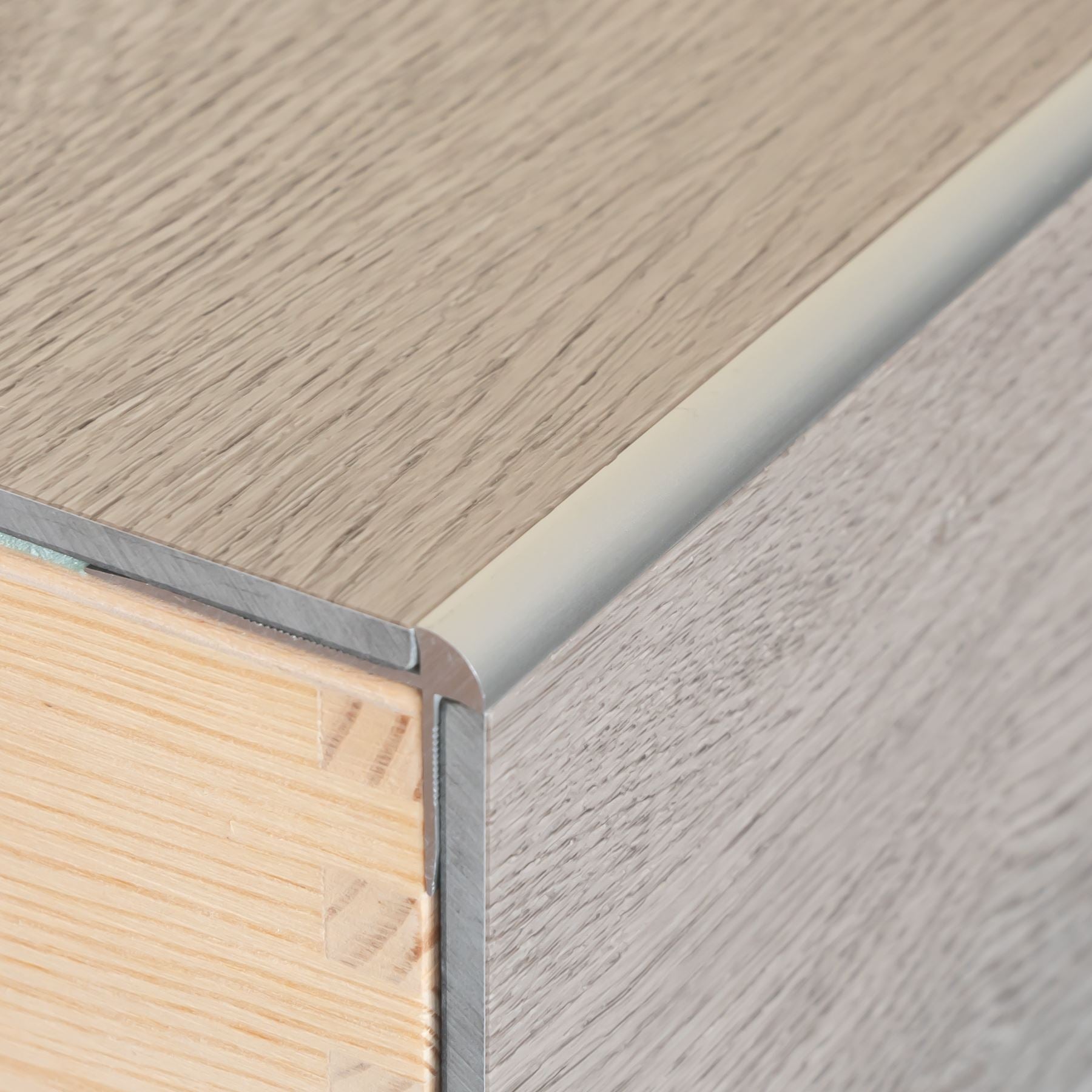 Stair Nosing Edge Vinyl Flooring Aluminium Profile Trim LVT C29 900mmx42mmx28mm
