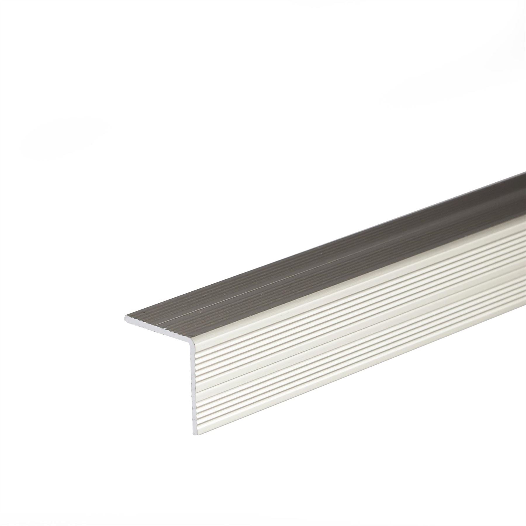 Stair nosing edging aluminium Self-adhesive anti non slip corner 900x25x25mm
