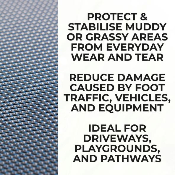 Heavy Duty Grass Protection Mesh Roll 460gsm For Parking & Paths