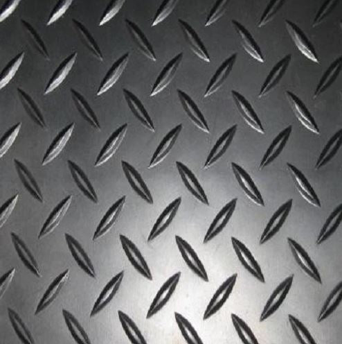 Garage Flooring 1 Bar Checker Rubber Floor Roll | 3mm Thick 1.5M Wide