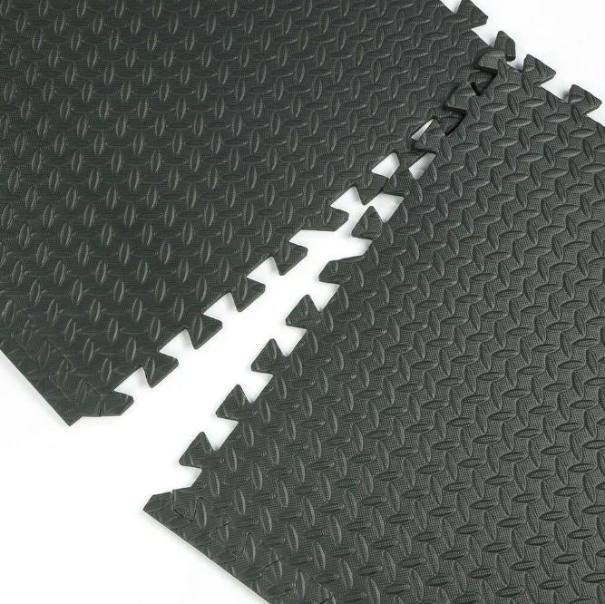 Interlocking EVA Floor Mat Tiles Baby Kids Playroom |10mm Thick | 4-Pack |
