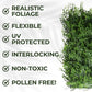 Artificial Wall Panel Realistic Fern Plant Flower - 50cm x 50cm Indoor / Outdoor