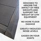Rubber Gym Floor Tiles | 2 Mat Pack Of Heavy Duty 14mm Interlocking 900 x 900mm