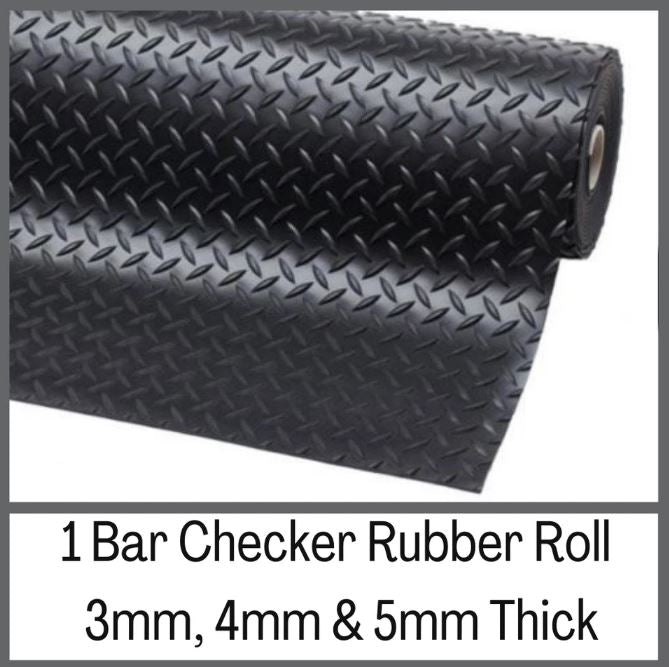 Rubber Flooring Roll For Work Shop Gym Van Garage Vehicle Floor Office | 1-5M