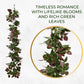 Artificial Hanging Plants Vines Leaves-Pack of 3 -60cm Long- Rose