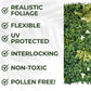 Artificial Plant Wall Panels Realistic Indoor / Outdoor Large 1m x 1m Cliff Side