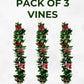 Artificial Hanging Plants Vines Leaves-Pack of 3 -60cm Long-Gardenia