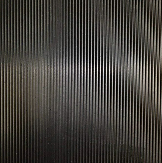 Fine Ribbed Rubber Roll Flooring Matting - 3mm Thick - 2m Wide -Up to 15m Length