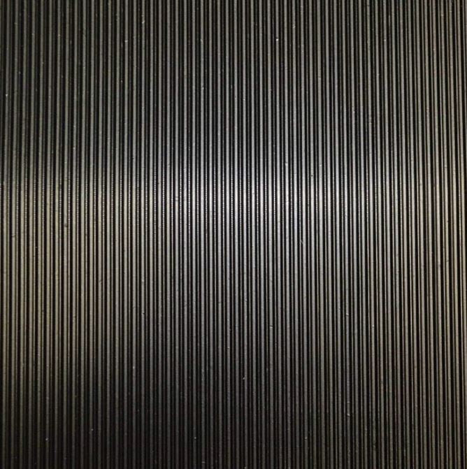 Fine Ribbed Rubber Roll Flooring Matting - 3mm Thick - 1m Wide -Up to 15m Length