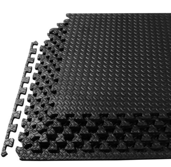 Interlocking EVA Floor Mat Tiles Baby Kids Playroom |10mm Thick | 4-Pack |