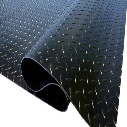 Garage Flooring 1 Bar Checker Rubber Floor Roll | 3mm Thick 1.5M Wide