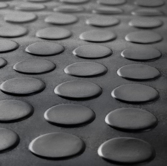 Rubber Flooring Matting Heavy Duty Black Garage COIN 3mm