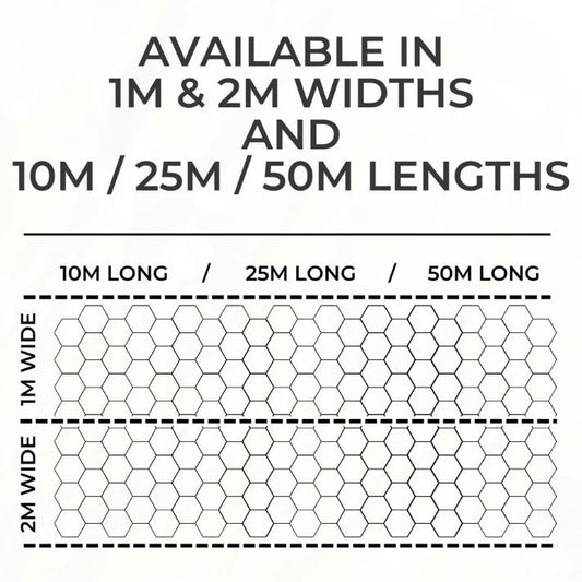 Plastic Chicken Wire Fence Mesh Net Roll - Durable, Rust-Proof, Non-Toxic, Safe
