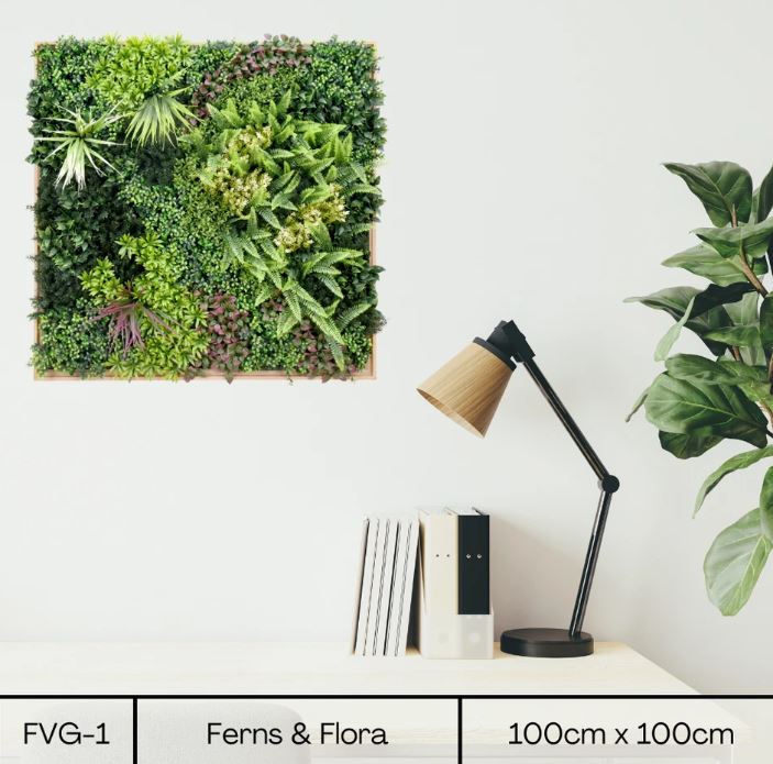 Framed Artificial Plant Flower Wall Panels Luxury Realistic Plant 3 Styles