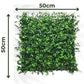 Artificial Plant Flower Living Wall Panels Realistic - Boxwood - 50cm x 50cm