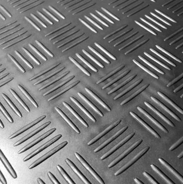 5 Bar Checker Patterned Rubber Flooring Matting for Garage, Van or Car Roll Mat