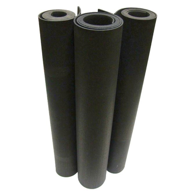 Smooth Rubber Roll Flooring Matting - 5mm Thick - 1.5m Wide - Up To 15M Length
