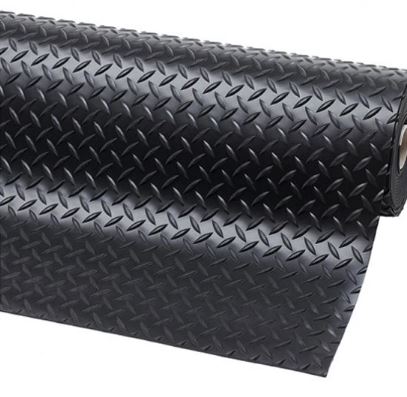 Garage Flooring 1 Bar Checker Rubber Floor Roll | 3mm Thick 1.5M Wide